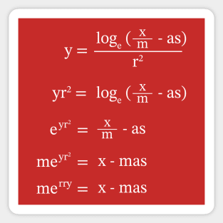 Christmas Math Equation Sticker